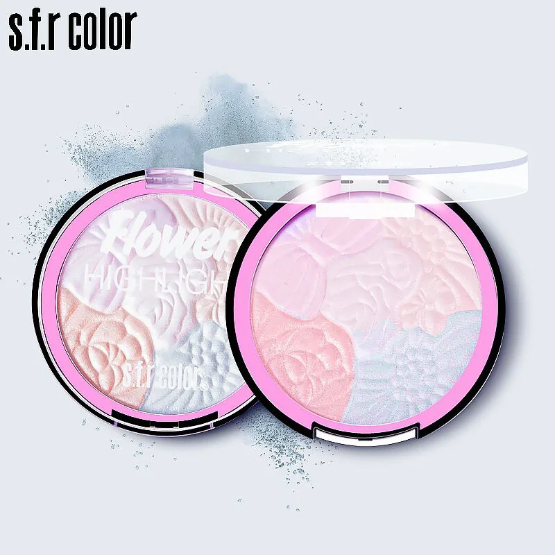 Rainbow 5 colors Brighten up Polarized light Shading powder Highlighting Flash stereo Eyeshadow | Красота и здоровье