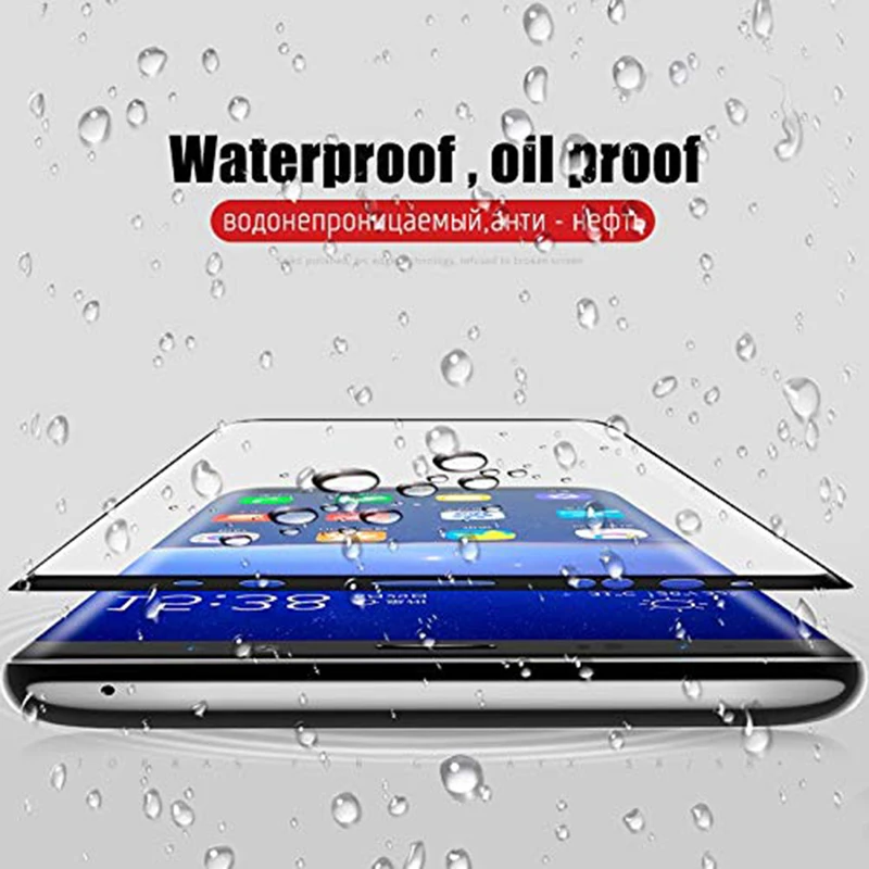 Полное покрытие стекла для samsung Galaxy S6 S7 Edge S8 S9 Plus Защита экрана для samsung Galaxy Note 4 5 8 изогнутое закаленное стекло