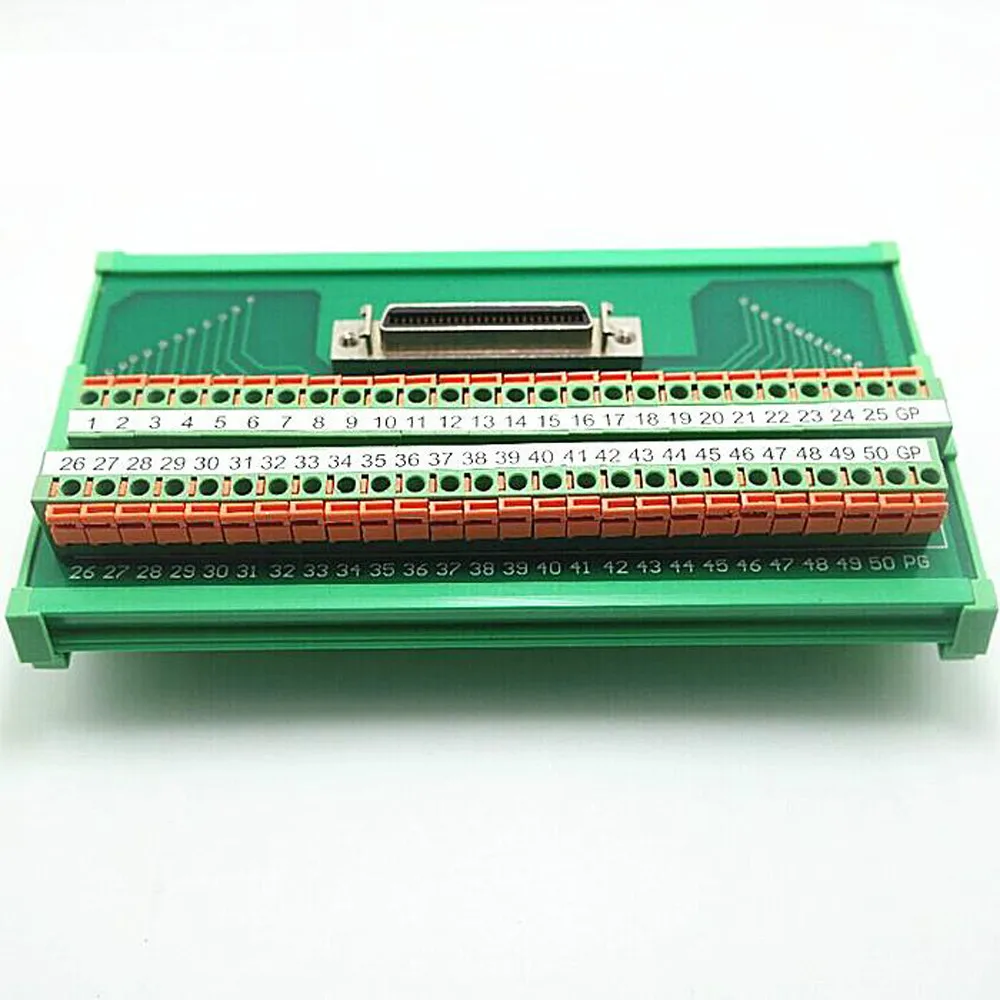 SCSI 50 Pin быстрое подключение пружинный зажим клеммные блоки коммутационный