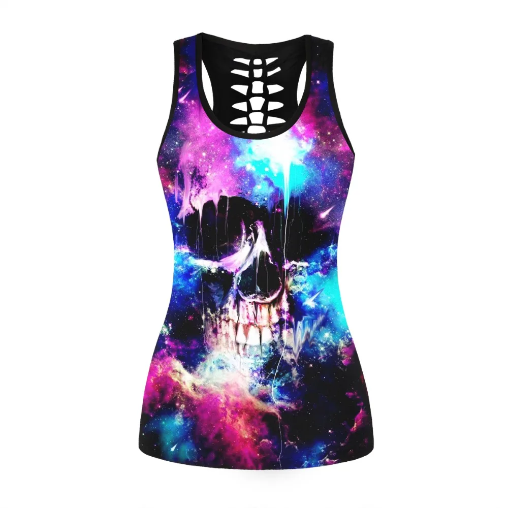 Polyester/Spandex Fashion Sportswear For Womens Tank Top Sleeveless Hollow Back Tops Slim Workout Clothes 2017 Summer Vest Shirt | Женская