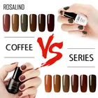 ROSALIND 7 мл кофейные цвета Гель-лак для ногтей для УФ-и светодиодной лампы для дизайна ногтей Полупостоянный Гель-лак