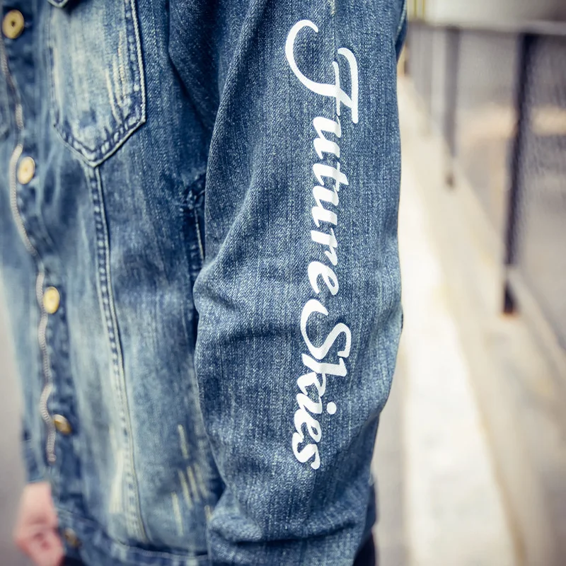 Fashion Spring Autumn Coat Men Plus Size Jacket 2017 Denim Coats #TNT75 | Мужская одежда