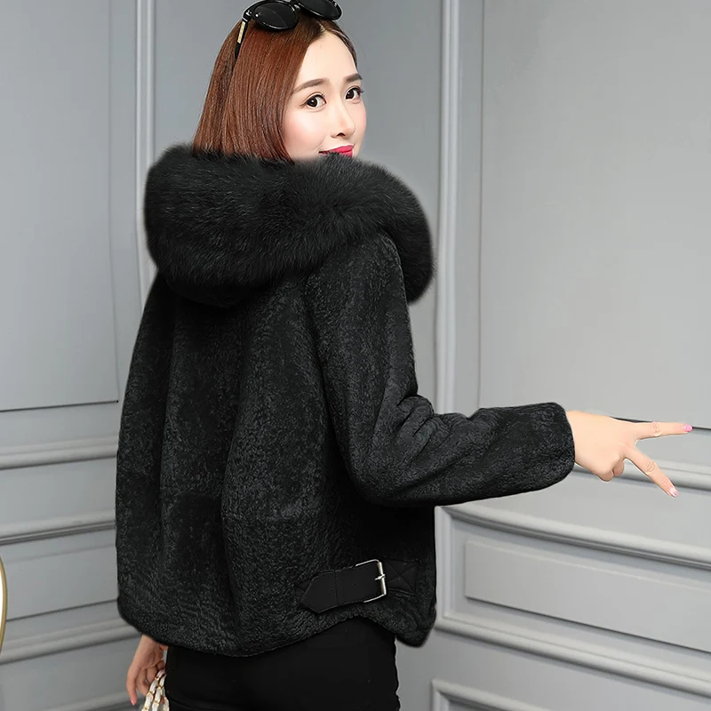 Зимние новые Ms повседневные ножницы для овец пальто женские корейские свободные