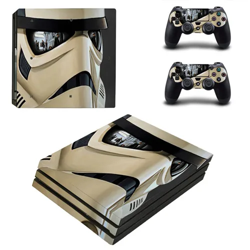 YSP4P-0212 Звездные войны PS4 Pro наклейка для кожи виниловая наклейка для консоли Playstation 4 и 2 контроллеров PS4 Pro наклейка для кожи - Цвет: YSP4P-0212