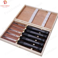 5pcsset hss lathe chisel set woodworking turning tool set hss high speed steel semicircle knife hand held wooden turning tool