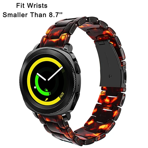 Tortoise Ремешок для часов Trumirr из смолы 20 мм для samsung gear Sport/Galaxy Watch 42 мм/Active 2 40 мм 44 мм ремешок для быстрого крепления - Цвет ремешка: Tortoise