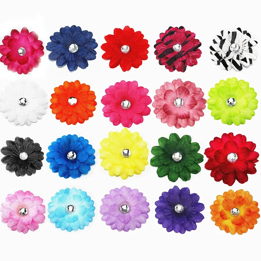 Детские заколки для волос Аллигатор (комплект из 20 шт.) 2 дюйма с цветком