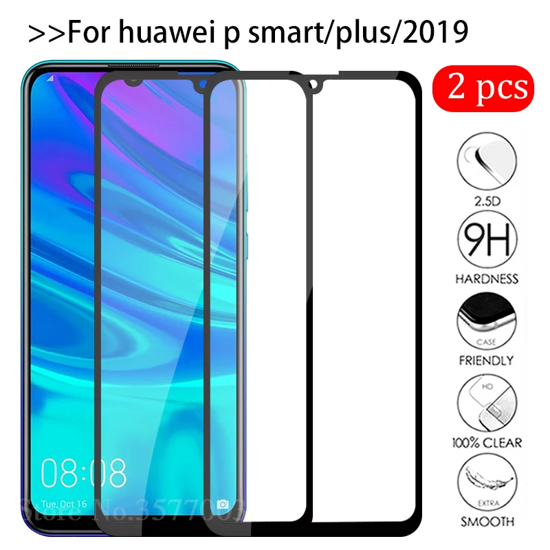 2 шт./лот Защитное стекло для Huawei P Smart 2019 закаленное Защитная пленка экрана