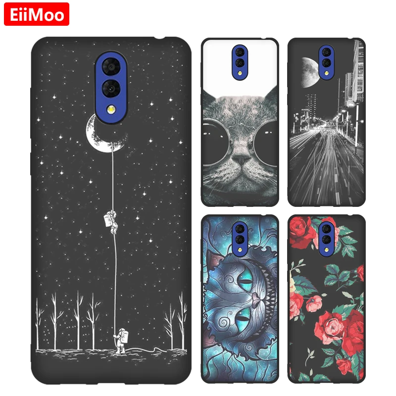 Мягкий силиконовый чехол EiiMoo из ТПУ для Alcatel 3L 2019 5039 5039D милый мультяшный на заднюю
