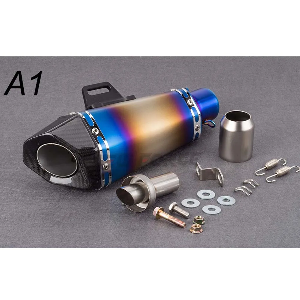 Универсальный мотоцикл Akrapovic выхлопная труба модифицированный глушитель скутер