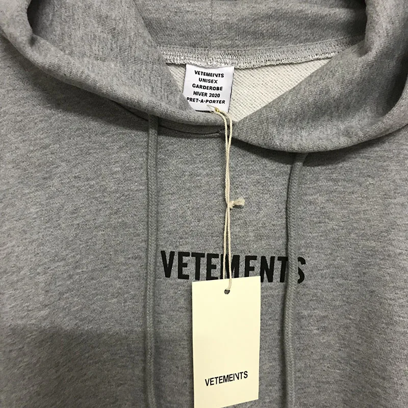 Вышивка Черный Серый Vetements пуловер для женщин Женская Повседневная мода Большой