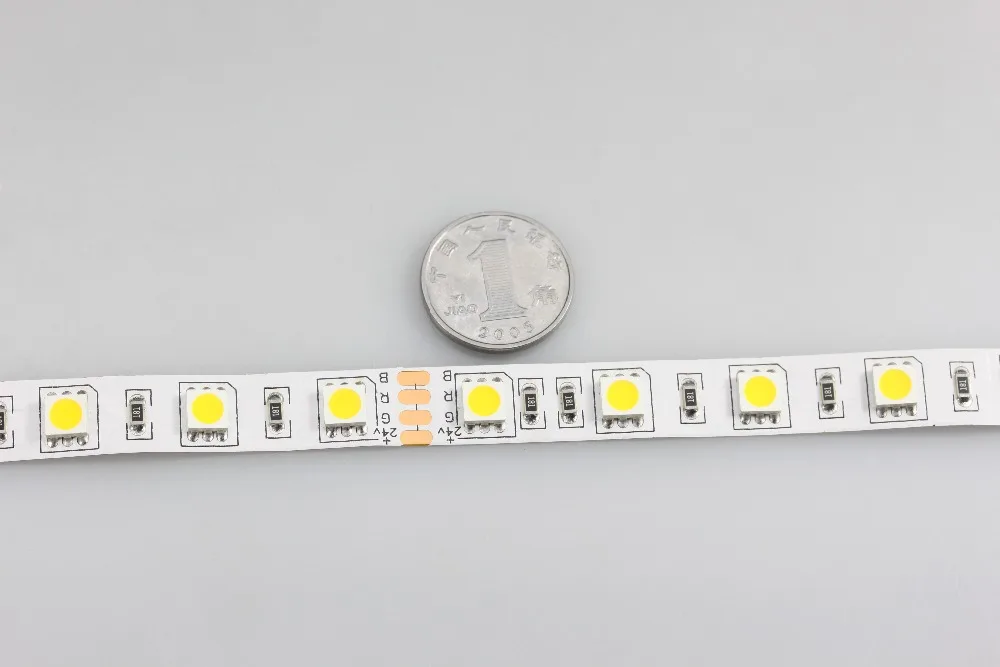 Светодиодная лента IP33 24 В постоянного тока 5050 SMD гибсветильник 60 Светодиодный