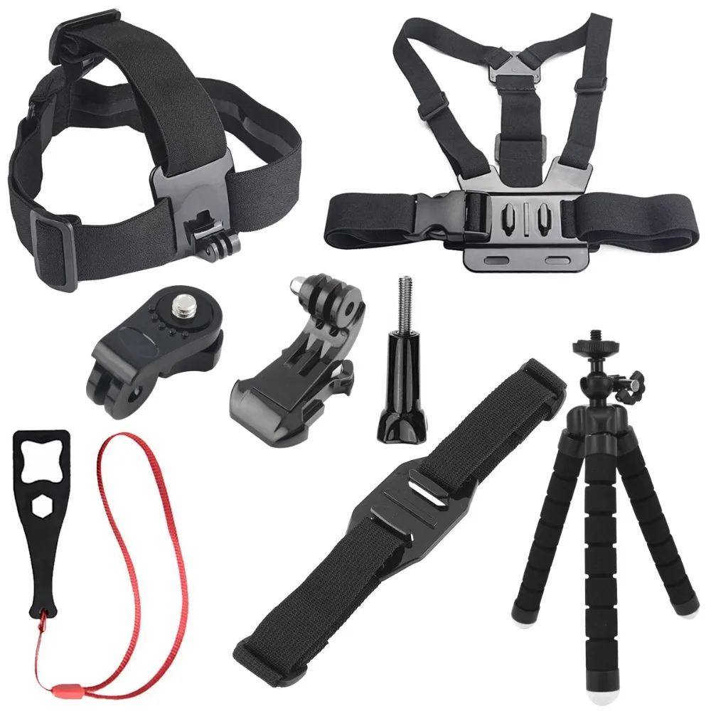 

8 in 1 Accessories Octopus Tripod Monopod Head Chest Strap for Sony Mini Cam Action Camera HDR AS20 AS30V AS15V AS200V AS300