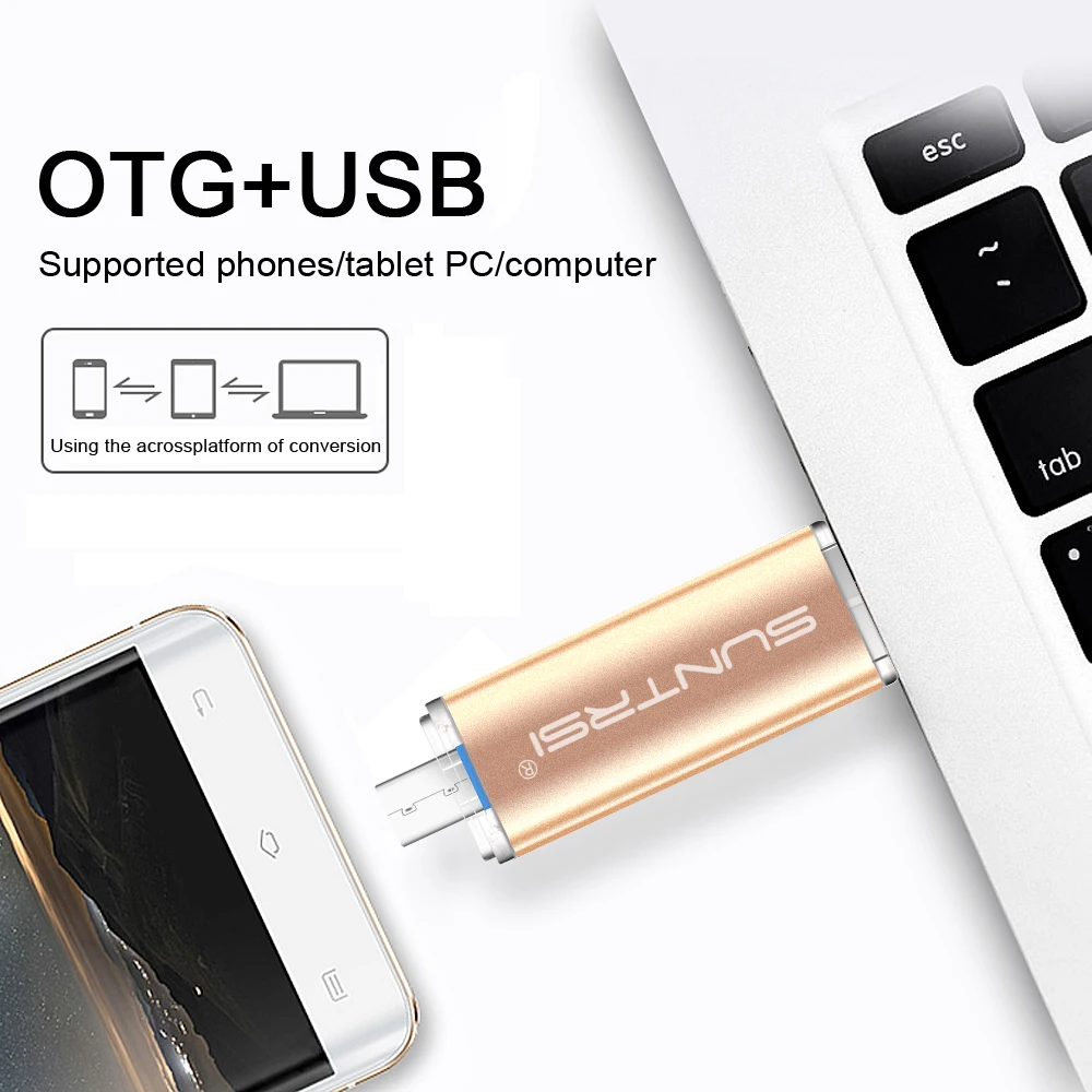 Suntrsi Красочные USB Flash Drive 3.0 Stick OTG Ручка 64 ГБ 32 Pendrive 16 8 Индивидуальные Логотип |