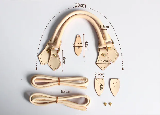 Ручка для сумки 100% натуральная кожа дизайнерская брендовая сумка наборы ручных