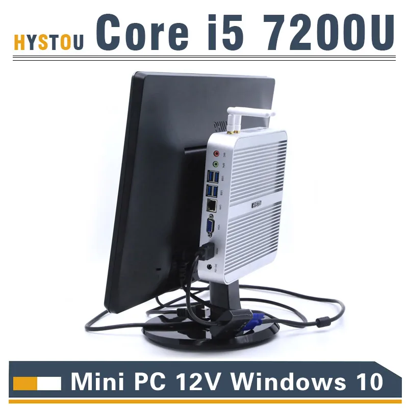 Kaby Lake Core i5 7200U Мини ПК Windows i3 7100U HDMI+ VGA, мини-ПК i3 i5 minipc 4K HTPC Intel HD graphics 620 микро ПК Windows 10