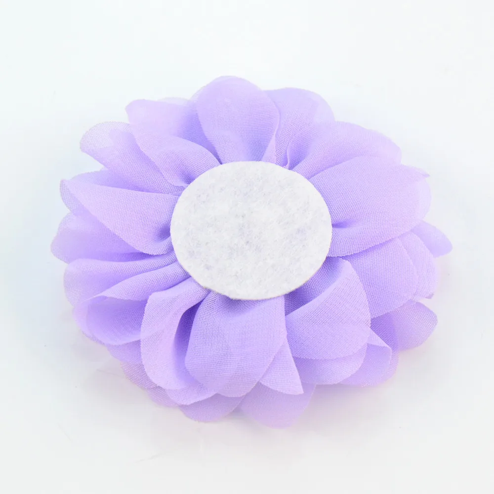 30 pcs/lot 7 cm chiffon lotus flowers sunflowers DIY apparel hair headband accessories Supplies | Аксессуары для одежды