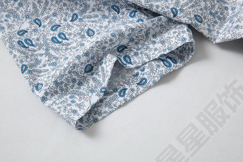 Гавайская рубашка мужская с коротким рукавом Пляжная блуза цветочным принтом