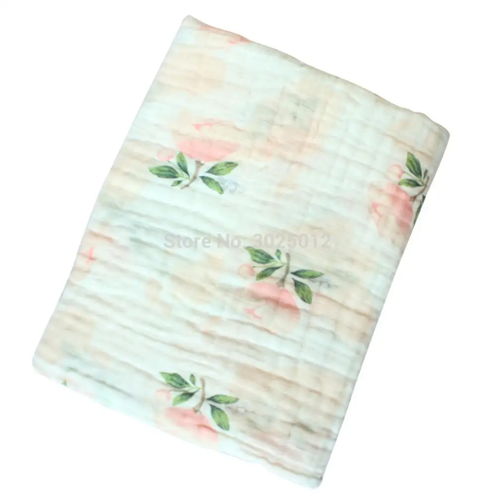 Хлопковое муслиновое Пеленальное Одеяло s дышащее детское одеяло