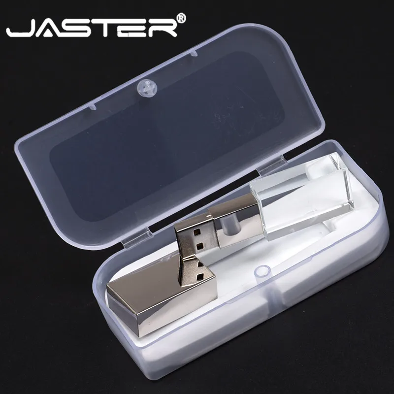 USB флеш накопитель с кристаллами JASTER Fashion индивидуальный логотип cle 2 0 4 ГБ 8 16 32 64