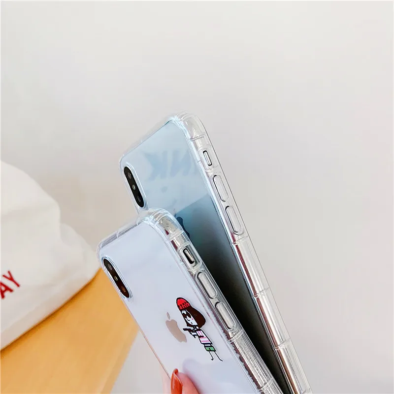 Прозрачный Мягкий ТПУ чехол фильм Леон Матильда шаблон телефон s для iphone X 6 S 7 8 plus