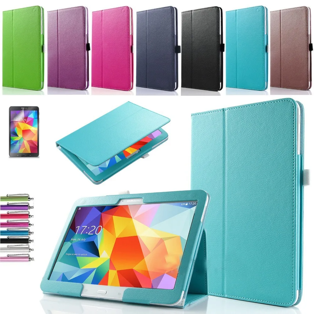 Чехол для Samsung Galaxy Tab 4 10 1 новый модный книжка из искусственной кожи чехол