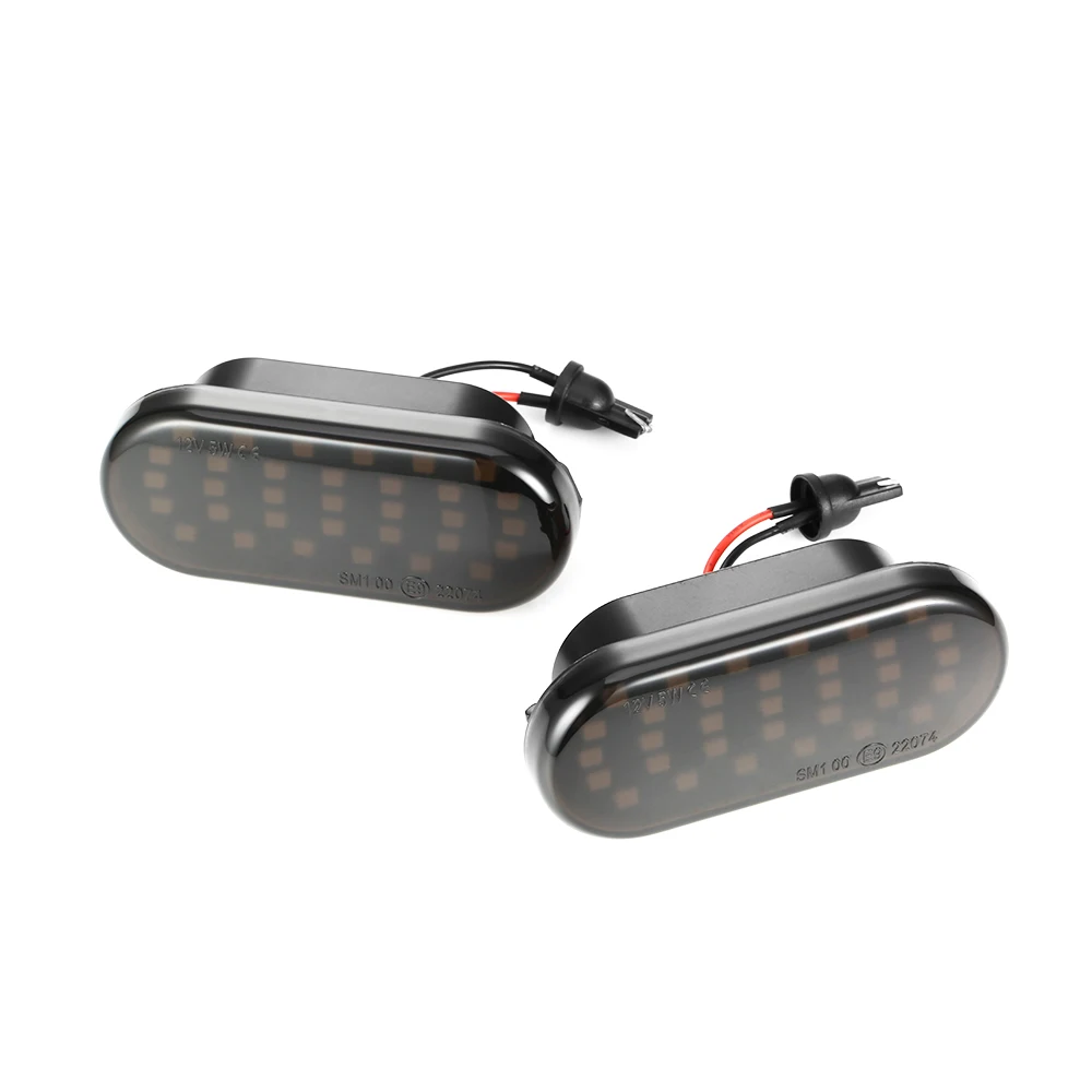 2 шт. светодиодный динамический боковой маркер для VW Golf 3 4 Passat Polo, Ford Focus SEAT Leon Ibiza Skoda Octavia, светильник указателя поворота, крыло, светильник