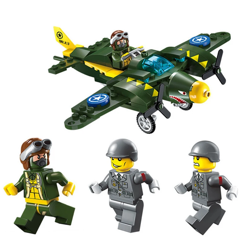 241 шт. детские строительные блоки игрушка Совместимость с legoingly city Military series Jeep chariot