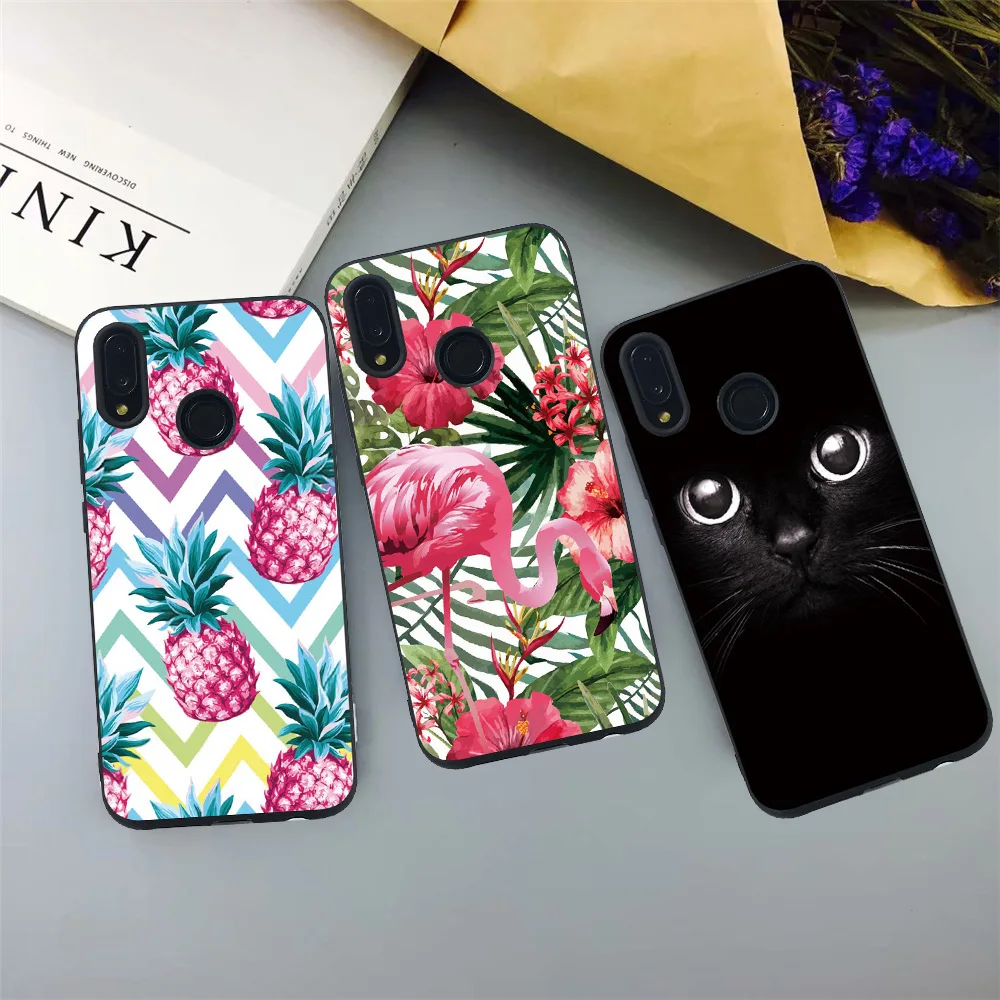 Filecase Phone Cover For Huawei P30 Lite Pro Case Soft TPU Silicone Covers Shell Nova 4e 4 e Flowers Funda |