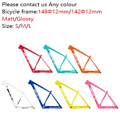 Полный карбоновый mtb boost frame 29er карбоновый велосипед 148*12 мм frameset s m l горные велосипедные рамы 160 мм тормоз BOOST велосипедная Рама - Цвет: bxt full colour