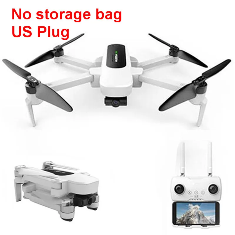 White Hubsan H117S Zino дрона с дистанционным управлением gps 5,8 Г 1 км с видом от первого лица в формате 4K UHD, Камера 3-осевому гидростабилизатору Дрон Квадрокоптер с дистанционным управлением Бла(беспилотный летательный аппарат-RTF RC вертолеты дроны - Цвет: White