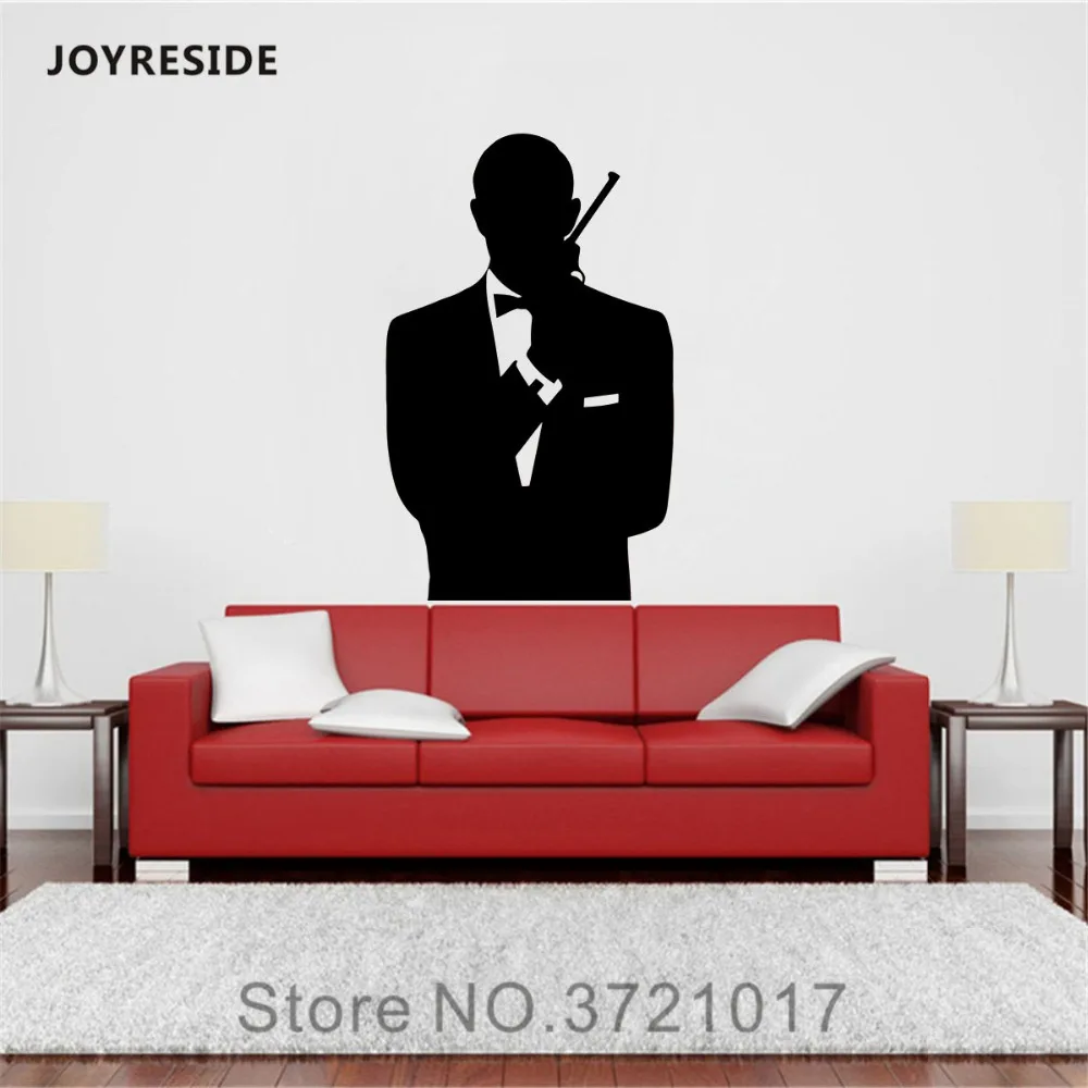Настенные виниловые наклейки с изображением экшн-фильмов joyliving Man дизайнерские