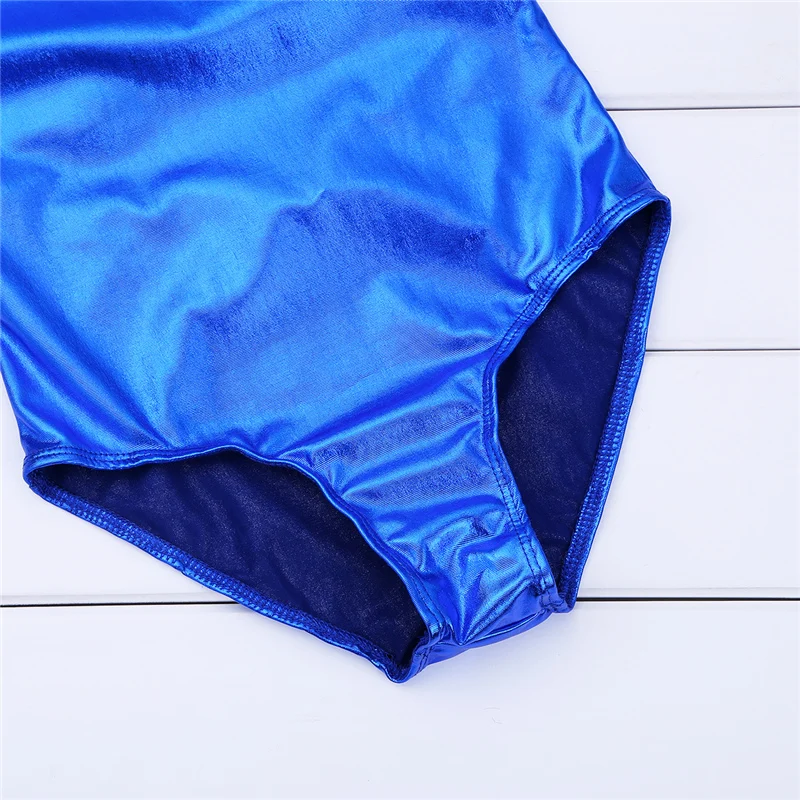 IIXPIN/детский балетный купальник для девочек без рукавов с блестящим вырезом