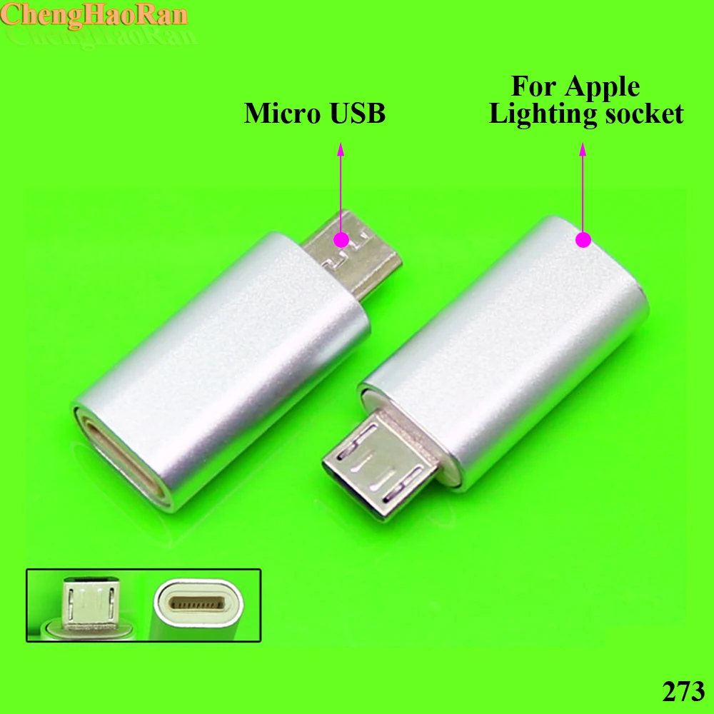Кабель Micro USB к 8 контактному адаптеру для iPhone 7 6 6S 5 5S 5C SE X ipad конвертер зарядное