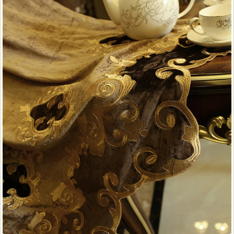 Шторы в Европейском стиле роскошные занавески для гостиной с вышивкой спальни