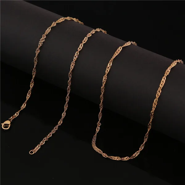 Винни дизайн ювелирные изделия латунная спиральная плетеная цепочка ожерелье