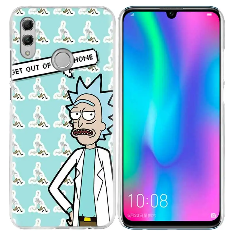 01 Рик и Морти мультфильм чехол для huawei Honor 8X Y9 9 10 Lite Play 7C 8C 8S 8A фотоаппаратов моментальной печати 7S 7A Pro V20 20i Y6 Y7 жесткий чехол из ПК для телефона - Цвет: 01