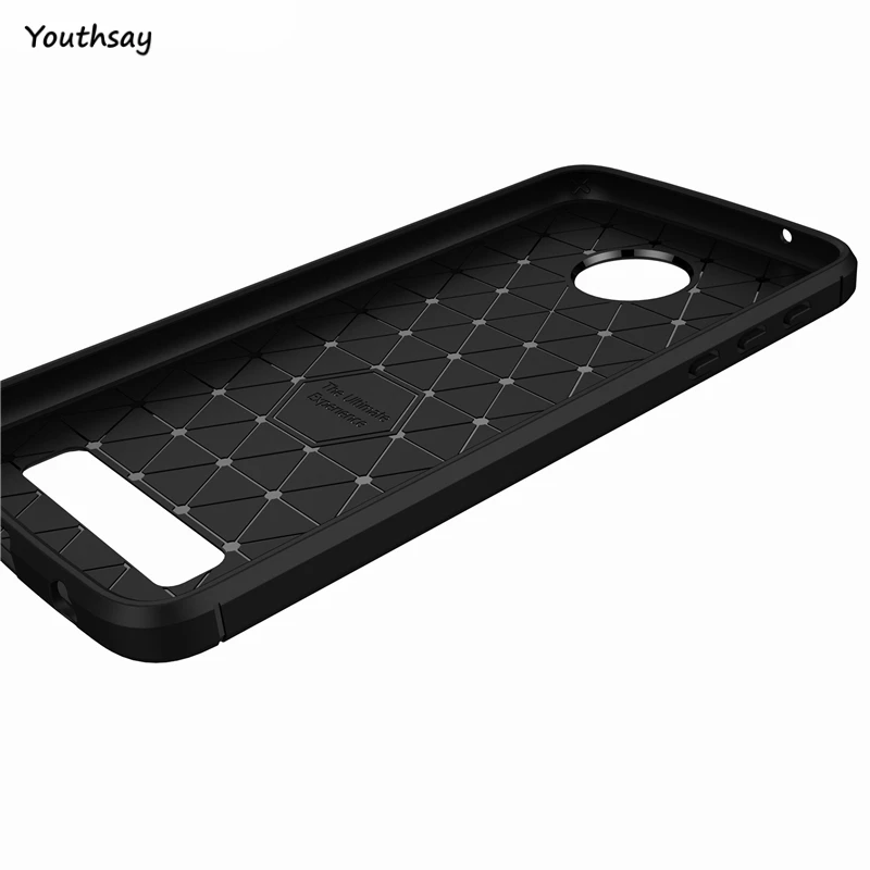 Чехол Youthsay для Motorola Moto Z Play мягкий чехол из углеродного волокна телефона Play| |
