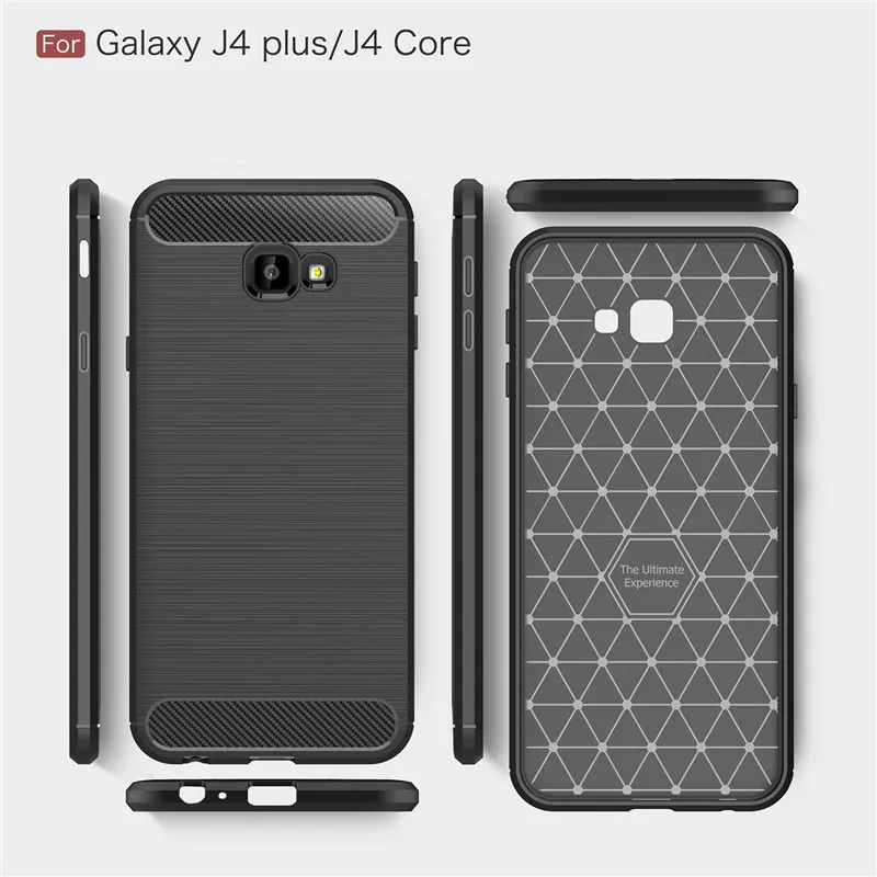 Чехол из углеродного волокна для Samsung Galaxy J4 Core задняя крышка Бампер Core|Бамперы| |