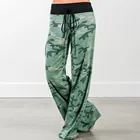 Женские свободные брюки-леггинсы с цветочным принтом, размеры до 3XL