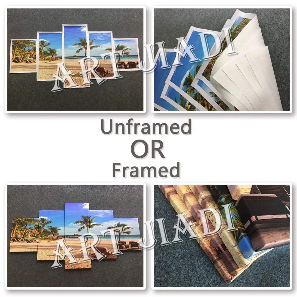 5 шт./компл. Картина на холсте настенная живопись для украшения стен домашнего