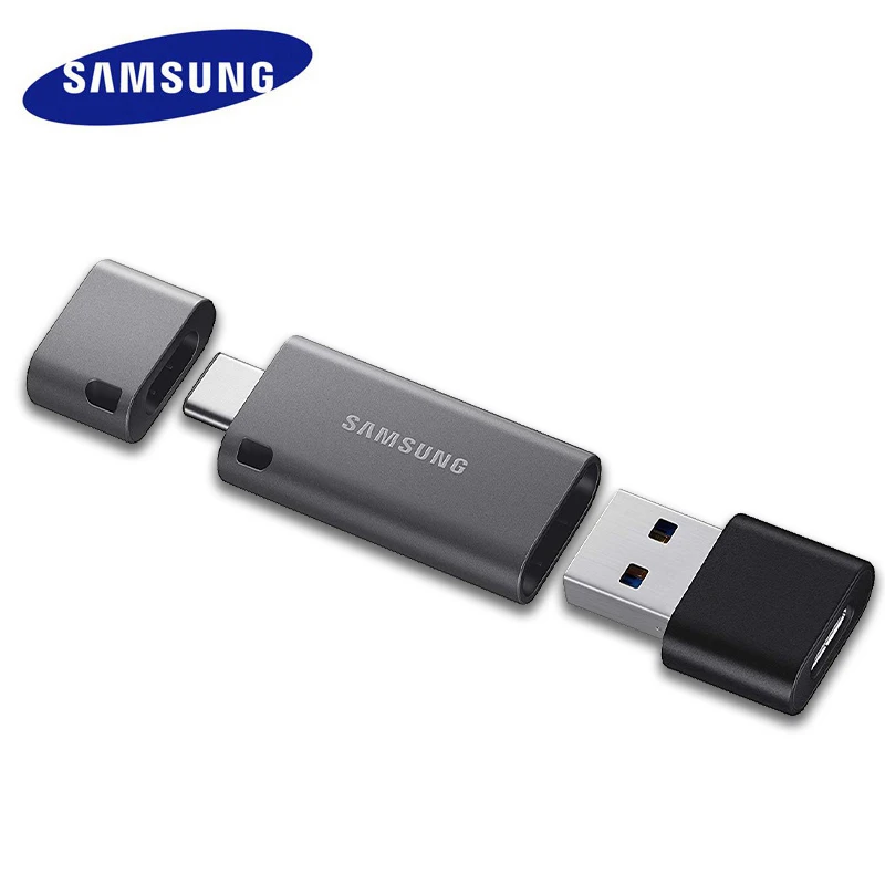 Samsung USB 3,1 флеш-накопитель 128 ГБ DUO Plus Скорость до 300 МБ/с. OTG usb Type C флеш-накопитель 128 ГБ для Chromebook& Macbook cle USB