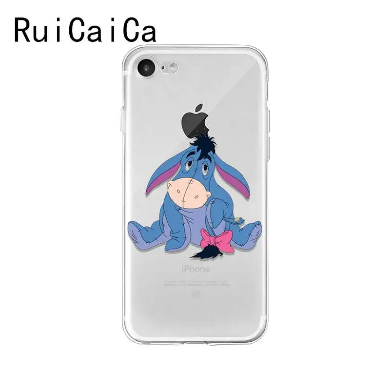 Ruicaica aby Eeyore Donkey специальный мягкий силиконовый чехол для телефона из ТПУ iPhone 8 7 6 6S