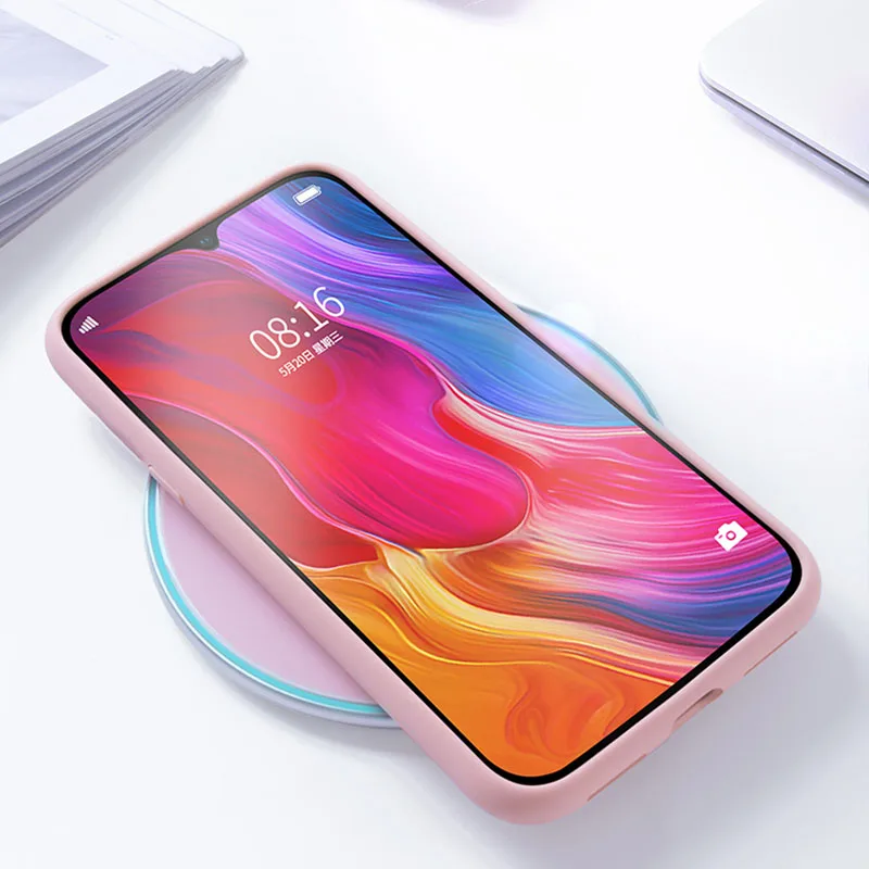 Чехол для Xiaomi mi9 жидкий силиконовый мягкий чехол из ТПУ телефона на Xiomi Mi 9 se 8 lite 6x a2