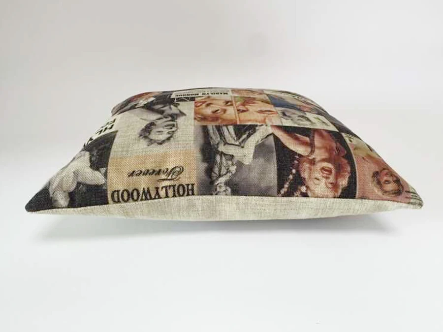 Наволочка для подушки в стиле ретро Мэрилин Монро наволочка с галереей льняная