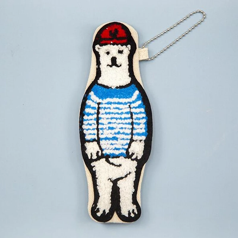 Dull bear multi function zero lovely white fabric Cosmetic Cases | Багаж и сумки