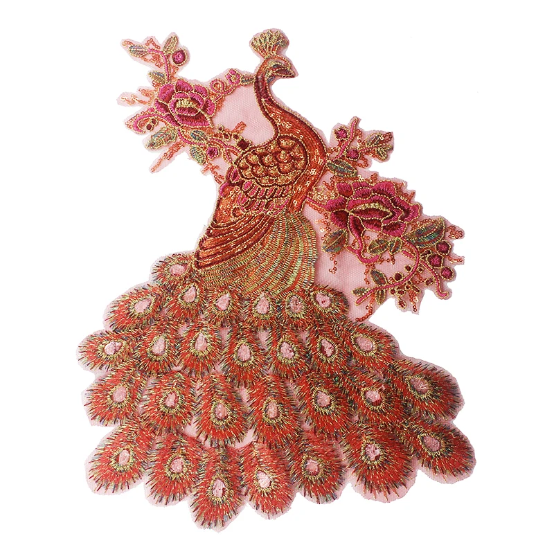 10 шт. Кружевная аппликация в виде павлина|garment accessories|embroidered lacelace fabric |