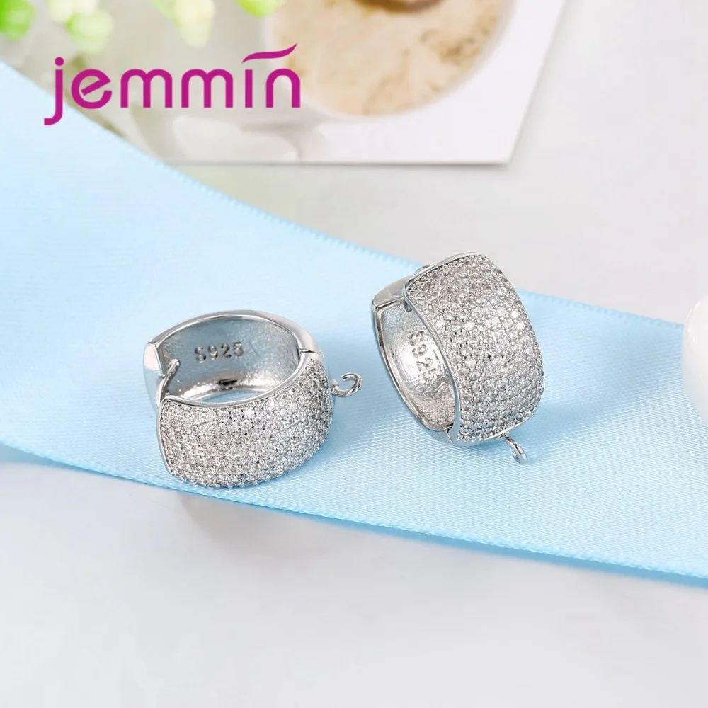 Детские носки 5 пар красивые серьги Компоненты выводами с Стразы 925 стерлингового