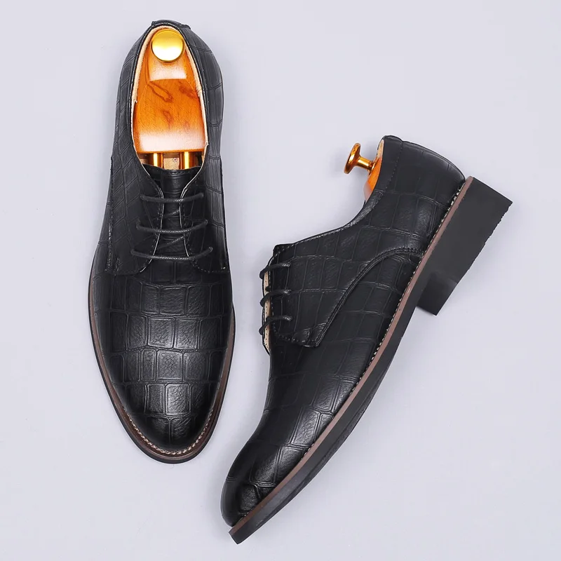 Мужские модельные туфли коллекция 2019 года деловые мужские кожаные Роскошные