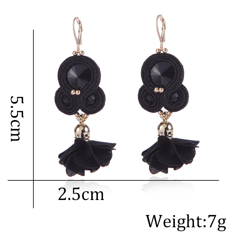 Модные длинные Подвесные серьги kпакт ювелирные изделия ручной работы для женщин